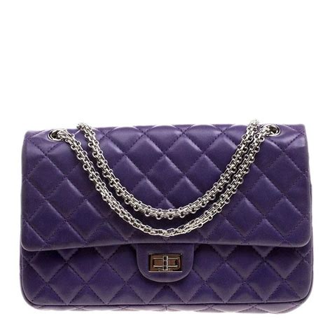 purple chanel bag gold|large chanel shoulder bag.